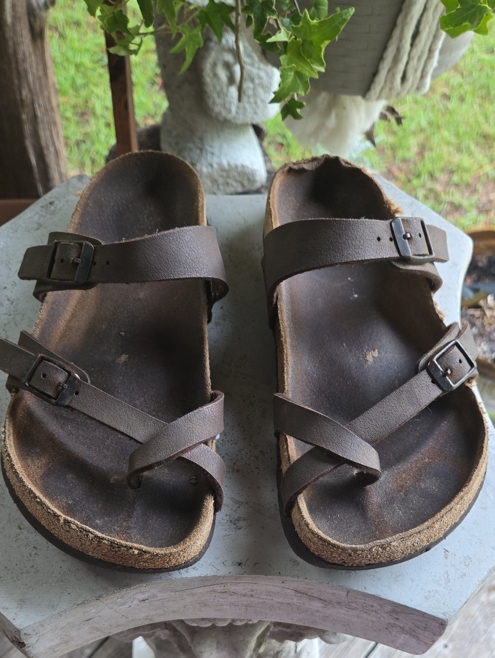 Birkenstock Mayari Mocha Birko-Flor Upper Sandal Size 6
